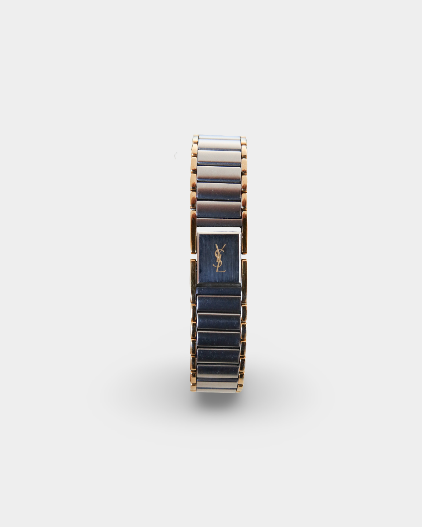 Yves Saint Laurent YSL Vintage Two-Tone Champagne Dial Watch