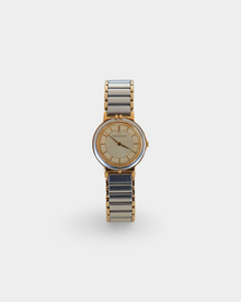 Yves Saint Laurent YSL Vintage Two-Tone Champagne Dial Watch