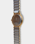 Yves Saint Laurent YSL Vintage Two-Tone Champagne Dial Watch