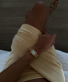 Loewe Vintage Green Leather & Gold-Tone Watch