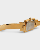 Givenchy Paris Vintage Gold-Tone Rectangular Bangle Watch