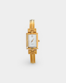 Givenchy Paris Vintage Gold-Tone Rectangular Bangle Watch