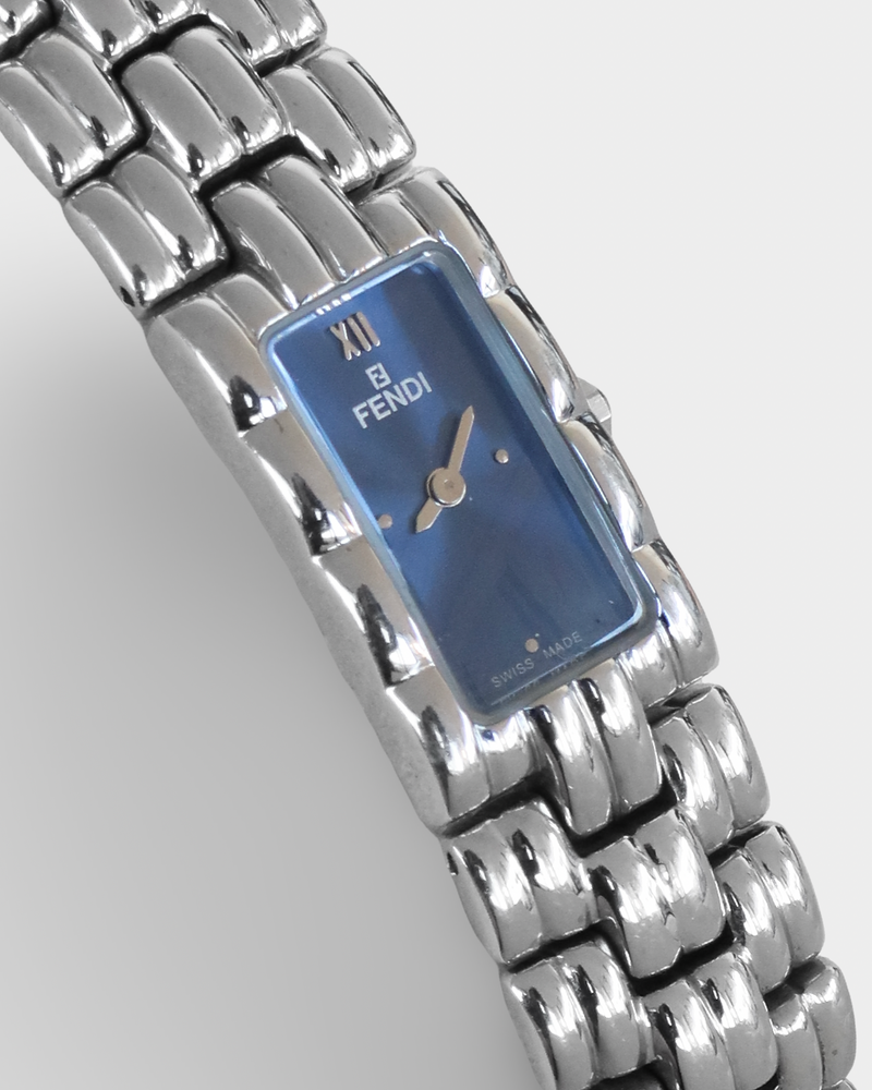 Fendi Orologi Vintage Blue Dial Bracelet Watch