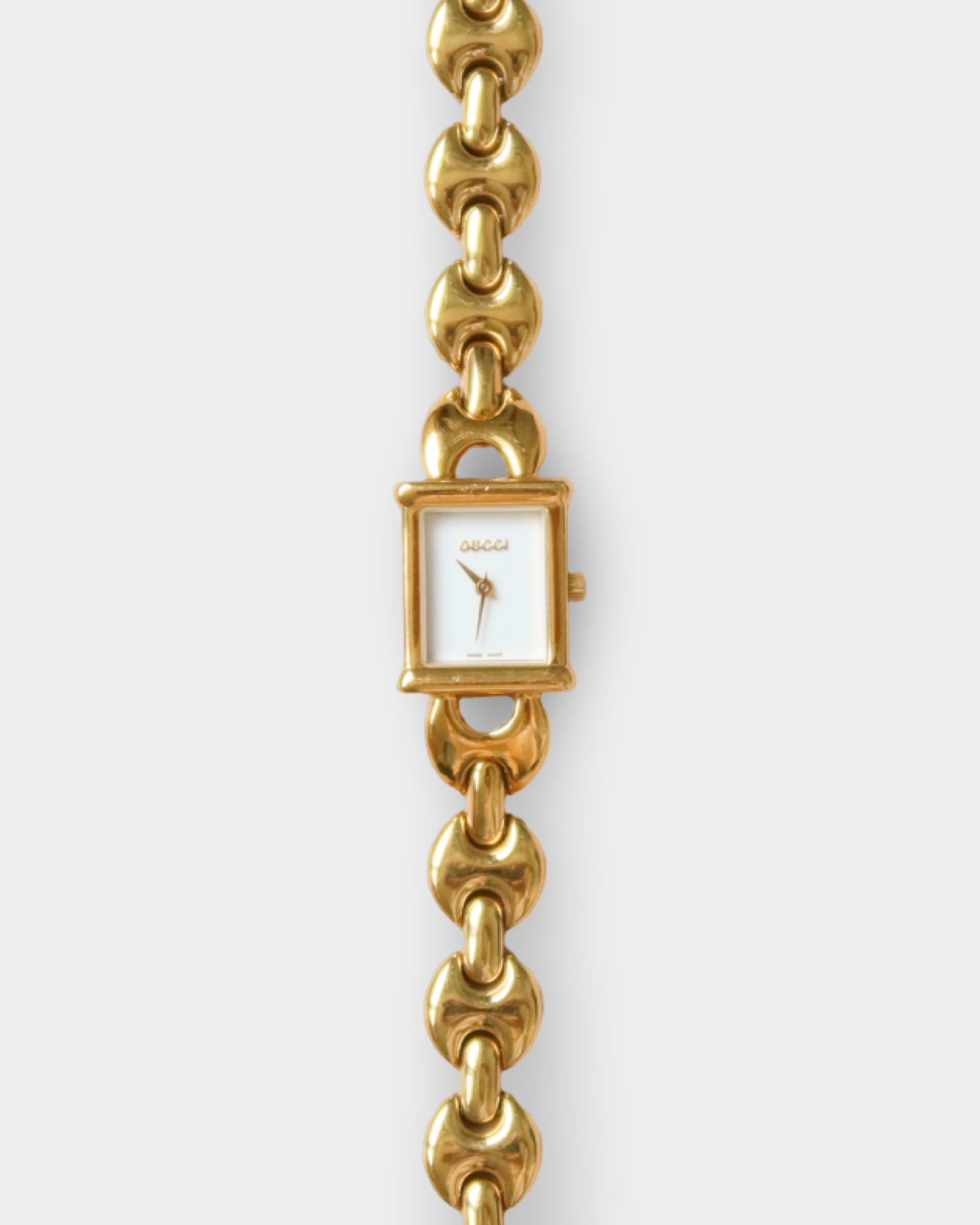 Gucci Vintage 1800L Gold-Tone Chain Bracelet Watch