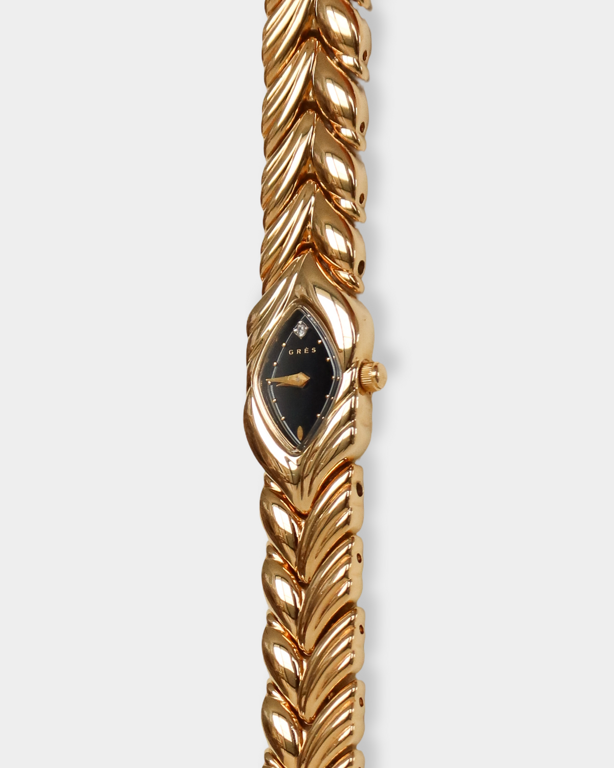 Grès Paris Vintage Gold Leaf Bracelet Watch