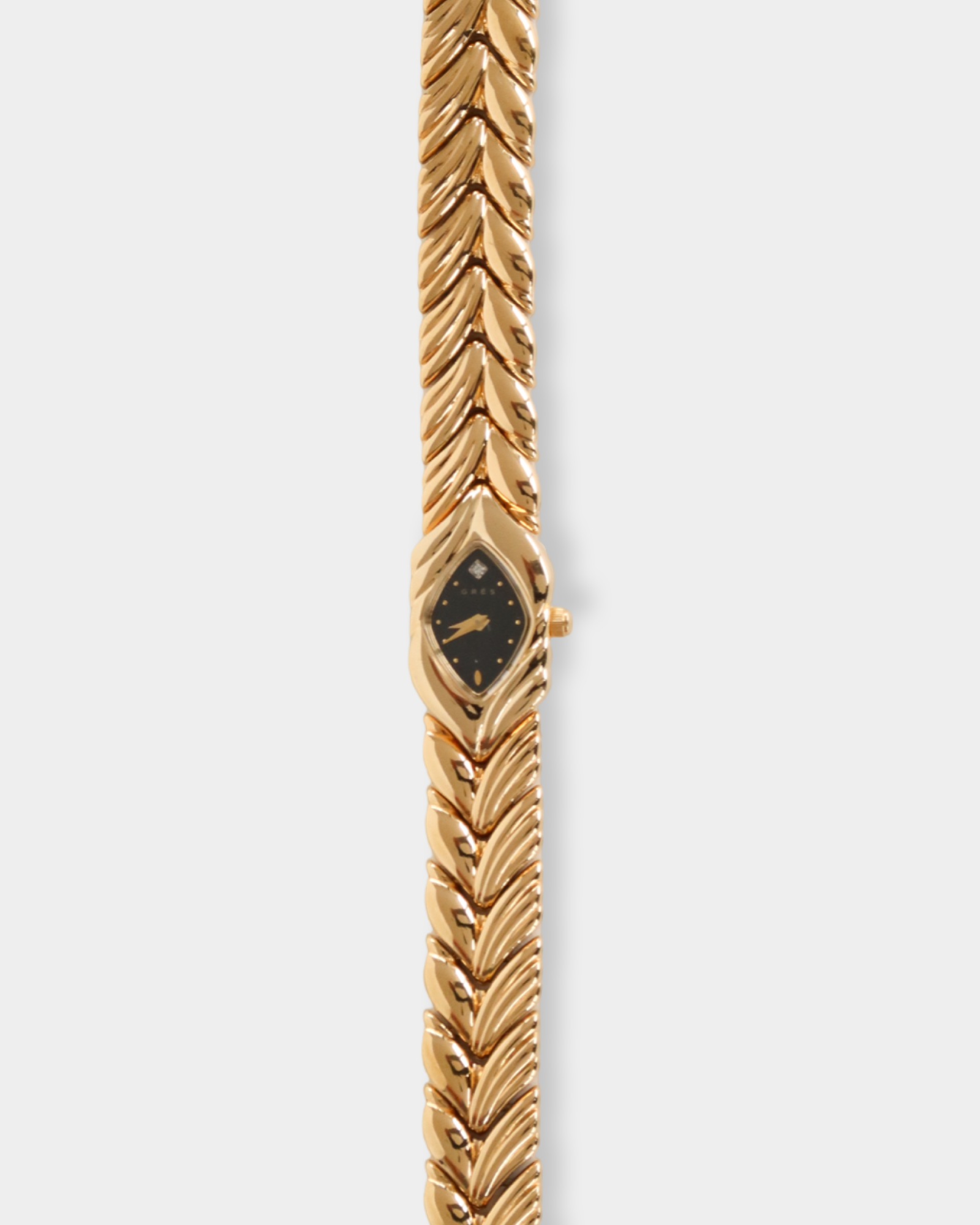Grès Paris Vintage Gold Leaf Bracelet Watch