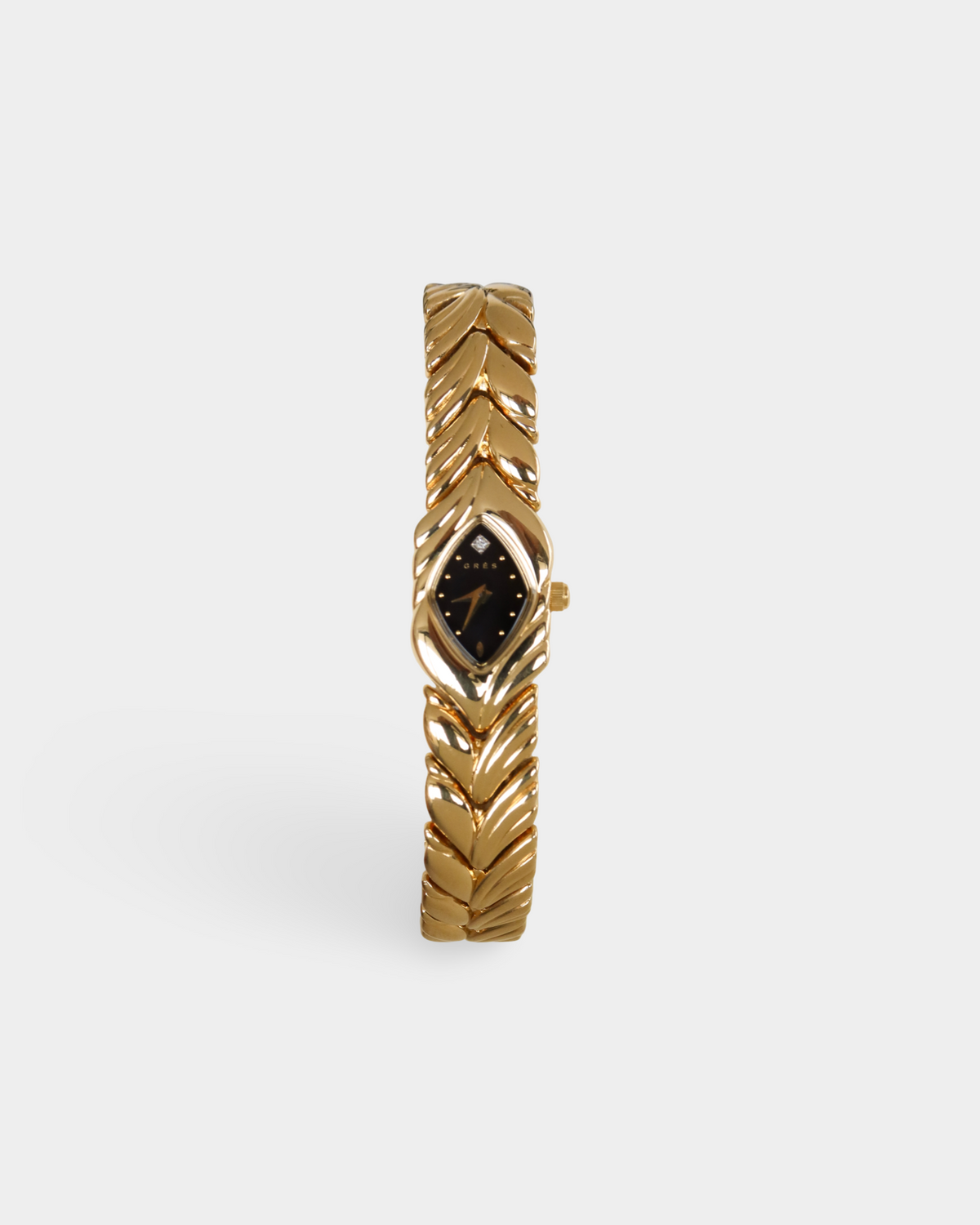 Grès Paris Vintage Gold Leaf Bracelet Watch