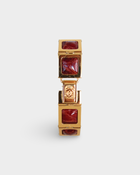Loewe Vintage Burgundy Leather Anagram Bracelet Watch