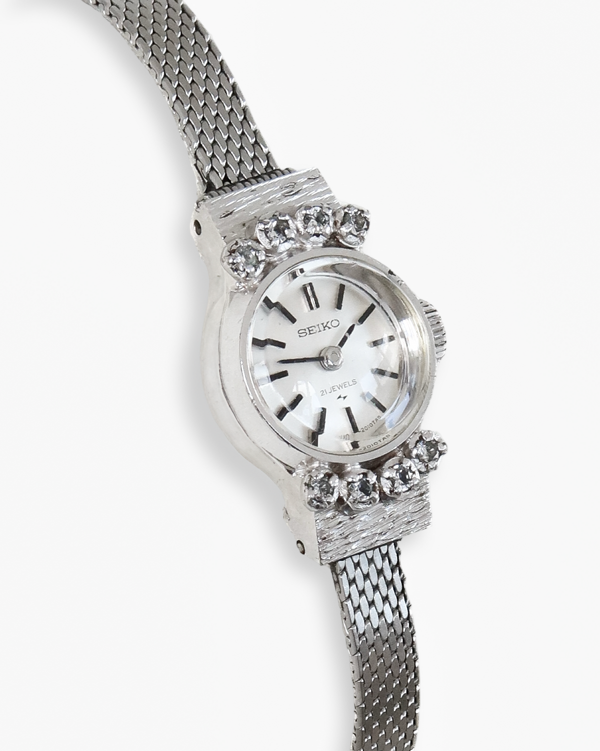 Seiko Vintage 21 Jewels Stone Set Cocktail Watch