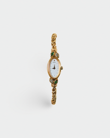 Seiko Vintage Emerald Green Jewel Rope Bracelet Watch