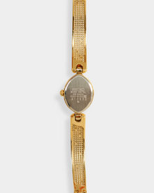 Seiko Vintage Gold-Tone Textured Oval Bracelet Watch