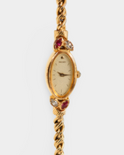 Seiko Vintage Ruby Crystal Rope Bracelet Watch