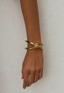 Seiko Vintage Sculptural Double Bangle Watch