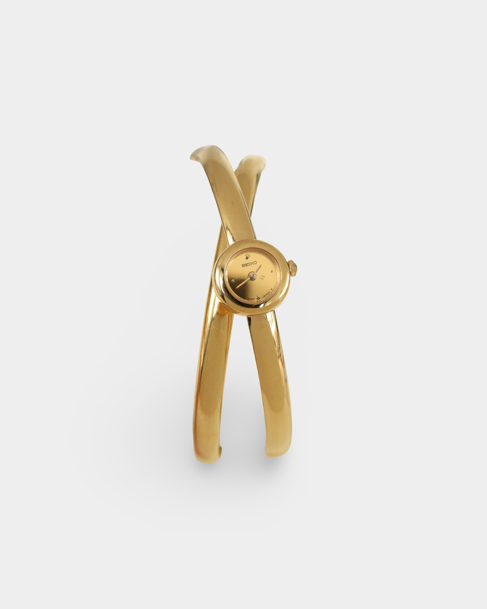 Seiko Vintage Sculptural Double Bangle Watch