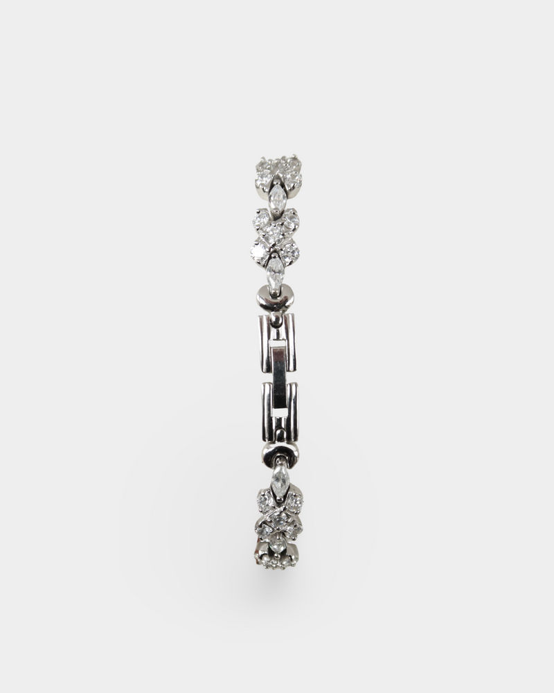 Valentino Moradei Vintage Crystal-Set Mother of Pearl Watch